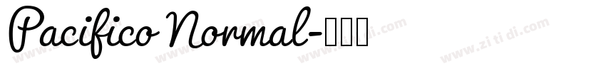 Pacifico Normal字体转换